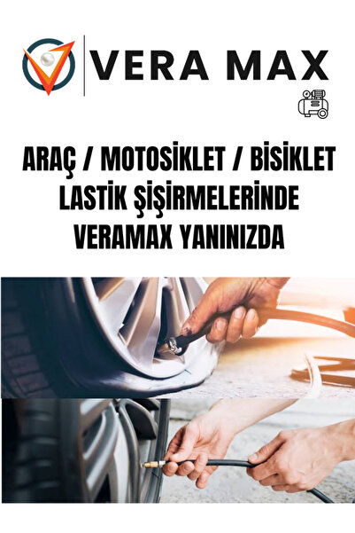 Genel Markalar Tek Pistonlu Oto Hava Kompresörü Lastik Şişirme Pompası | Kompakt ve Taşınabilir Model