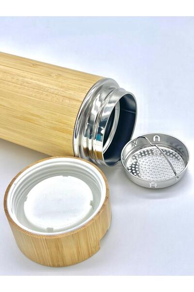 OGS مج اليوجا والاسترخاء مجموعة زين - 500 مل - wood color with silver lid