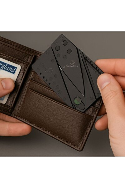 TrendÜrünlerim Kart Bıçak Katlanır Cüzdanda Taşınabilir (Banka kartı boyutundadır)