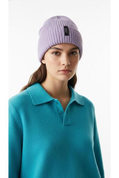 Clothbe Unisex Fitilli Katlamalı Kışlık Kalın Triko Bere – Basic Stil, Sıcak Tutan, Yumuşak Esnek Şapka