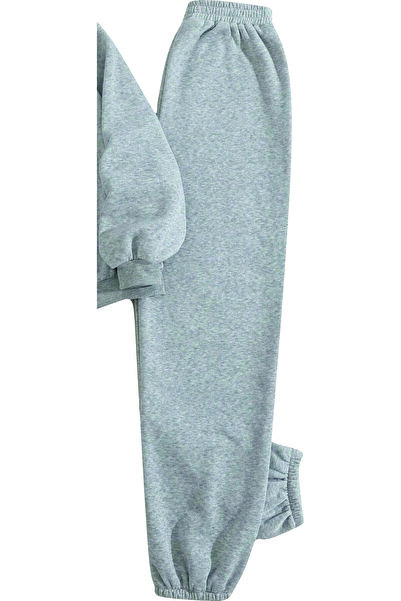 HOFFNUNG Casual Hooded Top and Sweatpants Set - Solid Color Milano Full Zip