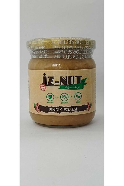 200gr Fındık Ezmesi Katgısız, Gulutensiz, Şekersiz, Vegan