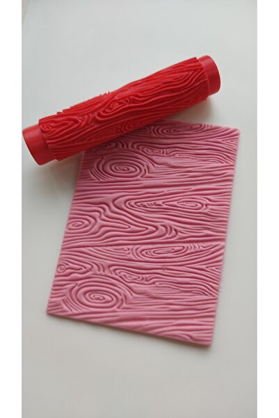 Roll3d Polimer Kil Desen Verici Merdane/ Ahşap / Desen Oklavası / Polimer Kil...