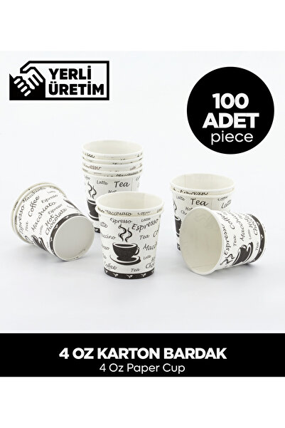 Sepet Doldur 4 Oz Karton Bardak - 100 Adet