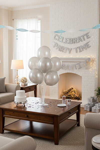 Antika Design Metalik Balon Yarımat (1 ADET) - Partinizin Şıklığını Tamamlayın