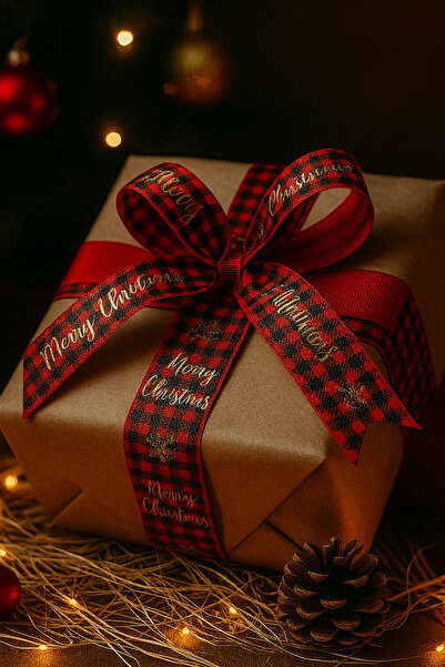 cakaybu Material de decorare cu panglică de Anul Nou (de primă clasă, 2,85 m,...