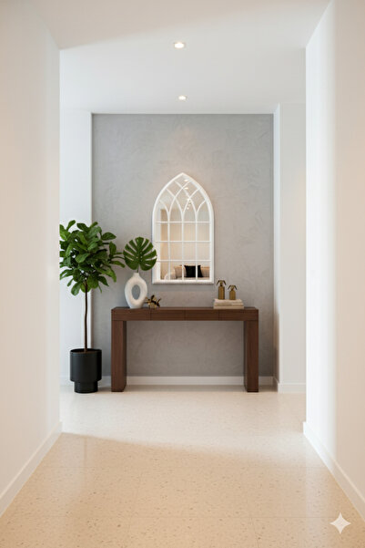 Generic An elegant mirror with a luxurious frame adds a touch of sophistication to any space. 92 x 51 cm