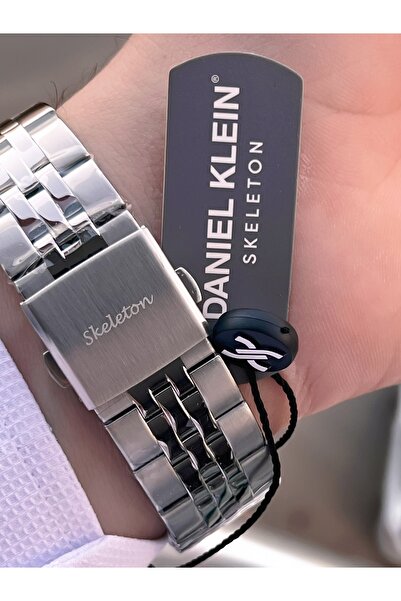 Daniel Klein Men's Wristwatch with Automatic & Wind-Up Moon and Sun Dial Feature