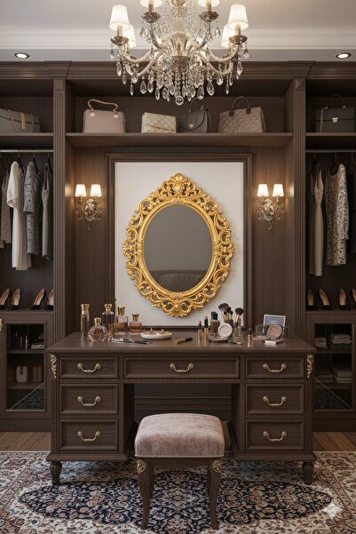 Generic Elegant mirror with a luxurious frame that adds a touch of elegance to the place 72 x 57 cm