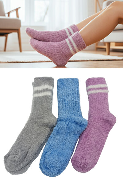 stellare 3 perechi de șosete de dormit din pluș moale pentru femei – șosete g...