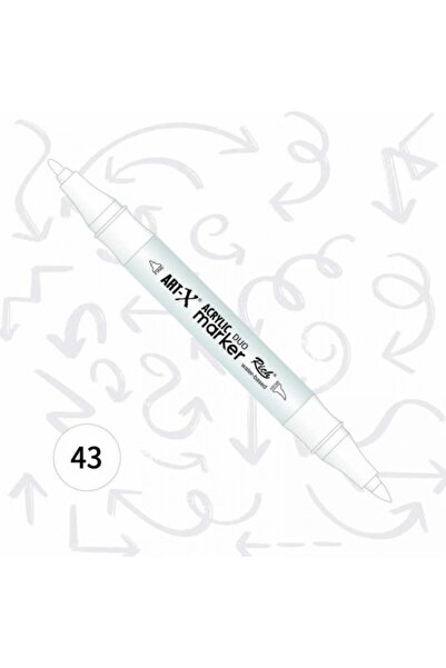 Rich Art-x Akrilik Marker Çift Taraflı Kalem No:43