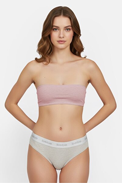 Bebe Women 3 Pieces Brand Logo Cheeky Panties, Multicolor