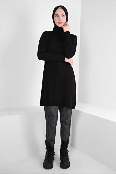 Alvina THROAT COLLAR STRICK TUNIC 44007