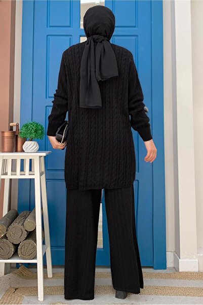 TRENDTESETTÜR ΓΥΝΑΙΚΕΙΟ ΜΑΥΡΟ ΠΛΕΚΤΟ ΣΕΤ ΜΕ ΠΑΝΤΕΛΟΝΙ T 01332