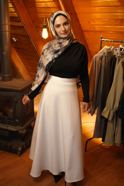 GAMZE ÖZKURT Scuba Kumaş Etek