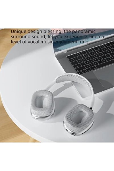 Generic Wireless Bluetooth Over-Ear Headphones with Adaptive Noise Cancellation, Fast USB-C Charging, 20-Hou