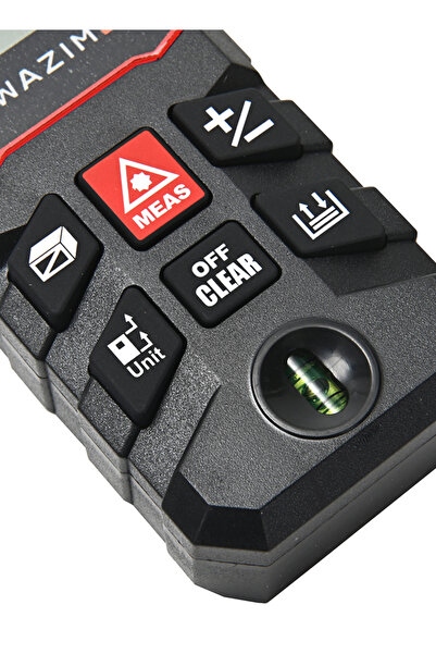 Lawazim Laser Distance Meter 60m - Digital Measuring Tool with Bubble Level and Battery