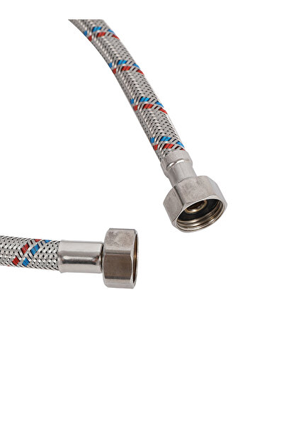Lawazim Water Heater Connector Tube 80cm - Steel Braided Flexible Hose for Hot Water Use