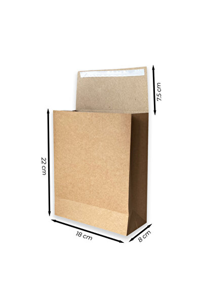 ABB Matbaa 10 Adet Kraft Hediye Zarfı Bantlı (18x22x8)