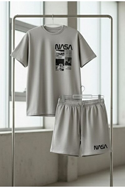 REBRAND Oversize T-Shirt Set - Printed Bottom Top Shorts Set