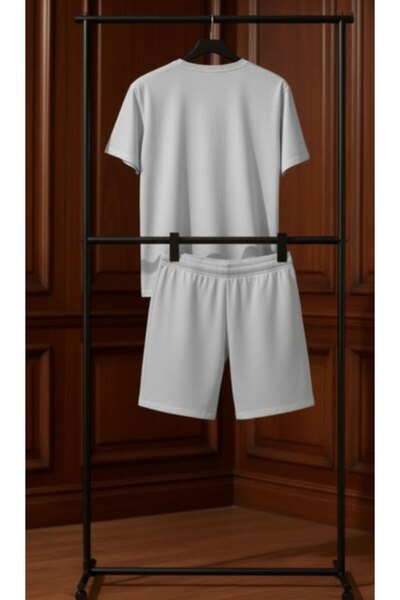 REBRAND Oversize T-Shirt Set - Printed Bottom Top Shorts Set