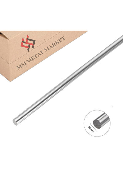 MMMETALMARKET MM Metal Market-20 mm Lineer Rulman Uyumlu Transmisyon Mili (1 Metre–Yatay Hareket Sistemleri)