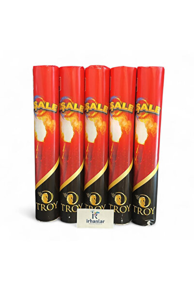 İRHANLAR 5 Adet Mesal Pro 60Sn Yanma Süresi Düğün Kına Sünnet Renk Parti Gelin Alma KIRMIZI