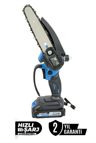 KİMMEER PLUS Profesyonel 5'Li Set Şarjlı Makas Testere Çim Biçme Ve Yaprak Üfleme Teleskopik Kollu