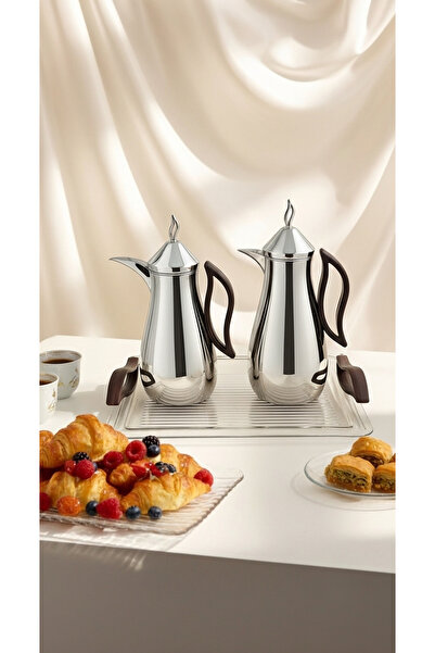 Generic Coffee and tea thermos set with an elegant and practical serving tray.