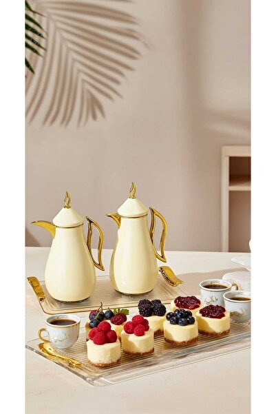 Generic Coffee and tea thermos set with an elegant and practical serving tray.