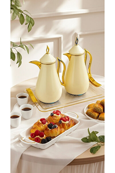Generic Coffee and tea thermos set with an elegant and practical serving tray.
