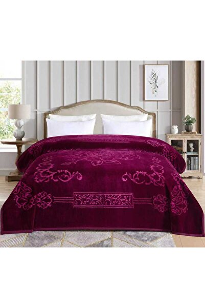 XI DUO 6 kg double winter blanket, plain, engraved, with a super soft texture, size 200 x 240 cm