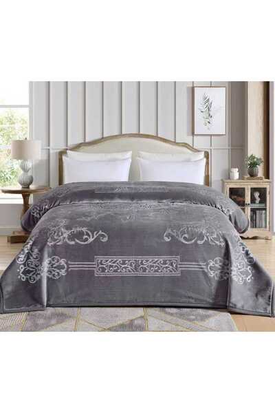 XI DUO بطانيه شتوي نفرين 6 كيلو محفور ساده بملمس فائق النعومة مقاس 200 في 240 سم