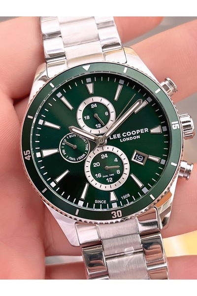 Lee Cooper Steel Band Inner Functions Active 5 Atm Water Resistant Men Wrist Watch Elc08018.370