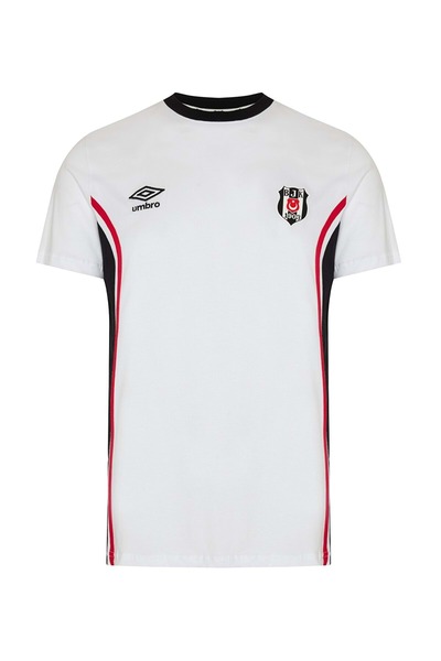 Beşiktaş S.K. Bjk Umbro 25/26 Team Training Cotton T-Shirt Jersey White