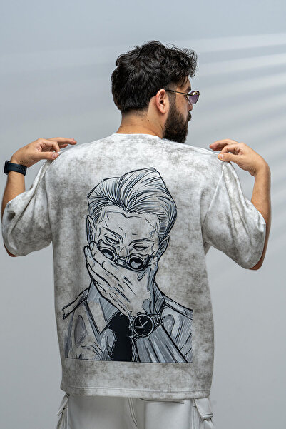 saneafn White T-shirt with Nanami Kento character design