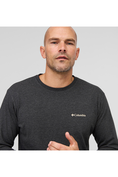Columbia CS0354 CSC M BASIC SM LOGO LS TEE Антрацит Меланж
