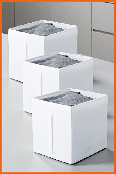 Alony Home Storage Box Set 3 Pieces Foldable Wardrobe Organizer with Handles ...