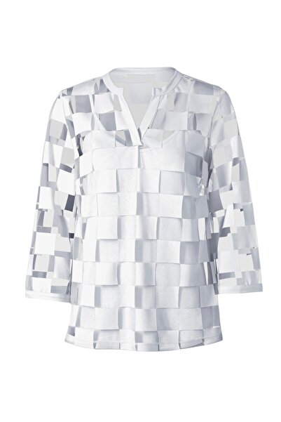 MAMAYAGA Μπλούζα - Λευκό - Συν μέγεθος