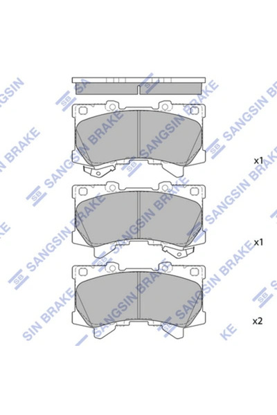 Hİ-Q Set Placute Frana Frana Disc Punte Fata Toyota Land Cruiser 300