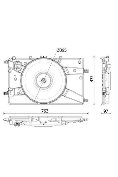 MAHLE Ventilator Radiator Chevrolet Cruze Opel Astra J/Cascada/Zafira Tourer C