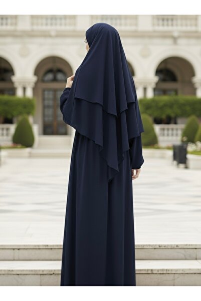 Atelier Cheval Medina Silk Souffle Dress Veil Set, Women's Ferace Set, Hijab Dress Set (3 Pieces)