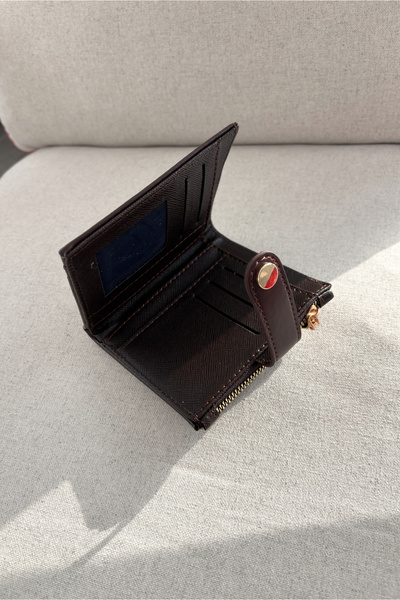 Yuka Atelier Ruby Medium Quilted Detailed Faux Leather Wallet