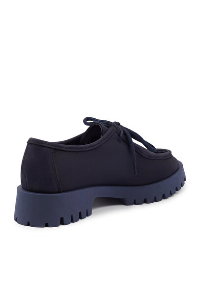 ZEYTUK Lacivert Nubuk Loafer Kadın Ayakkabı