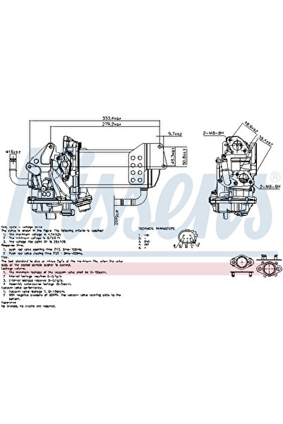 Nissens Supapa Egr Vw California T5 Camper/California T6 Camper/Multivan T5
