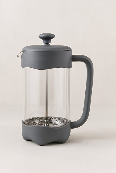 esdekor Luna Ay Gri French Press 1000 ml 1 Adet Borosilikat Cam Isı İletmeyen...
