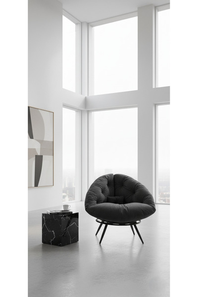 AVYNA Geniş Oturma Alanlı Modern Berjer Tekli Koltuk | Dinlenme & Kitap Okuma...