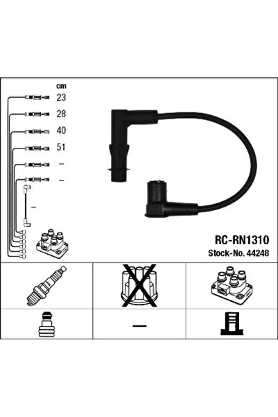 NGK Ignition Wiring Set Renault Laguna 2/Megane 1