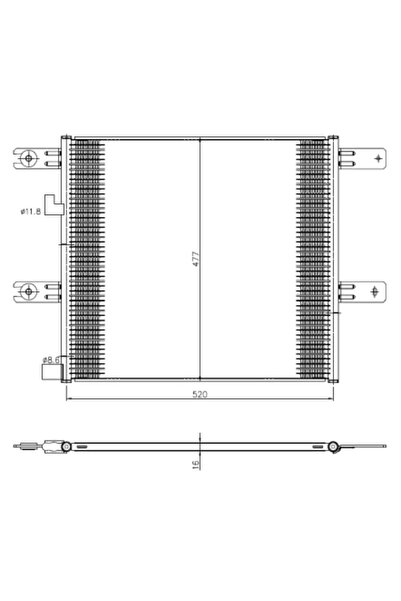 NRF Condensator Climatizare Renault Trucks C/D Volvo Fe 2