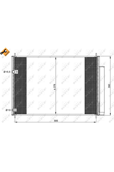 NRF Condensator Climatizare Toyota Auris/Avensis/Corolla Limuzina